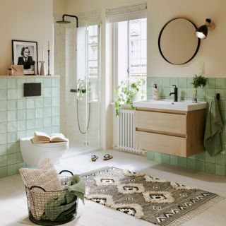 Подвесная тумба под раковину Aqwella Astrid AST0108DD 80см дуб давос